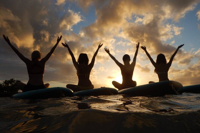 Sunset Floating Yoga - The Starting Point: Yoga Floats at Magic Island