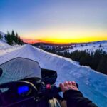 Sunset, Snowmobile, Champagne and You in Bucegi Mountains - Riding on Snow at 1,600 Meters Altitude