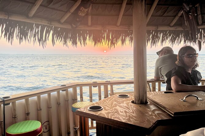 Sunset Tailfins Tiki Boat Crab Island(1.5Hours) - The Sunset and Harbor Lights Experience