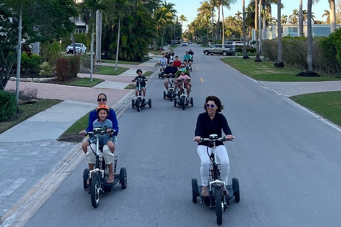 Sunset Tour of Naples Florida by Trike and Moped - Family Fun - Scenic Streets of Old Naples and Beyond