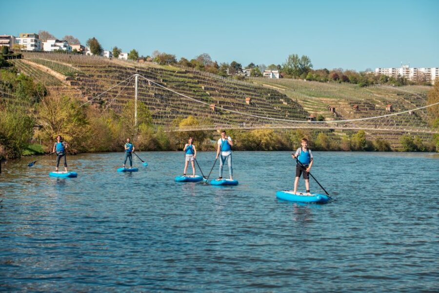 SUP Yoga with Guide - The Nature of SUP Yoga on the Neckar River