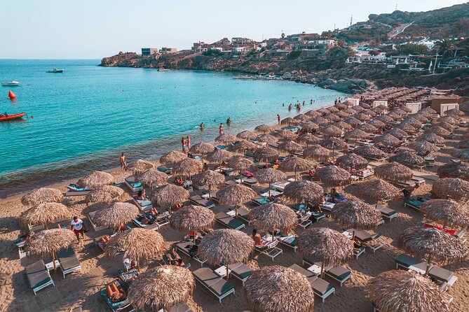 Super Paradise Beach Mykonos Seaside Sunbed (3rd & 4th row) - Facilities and Services Available with Your Sunbed Reservation
