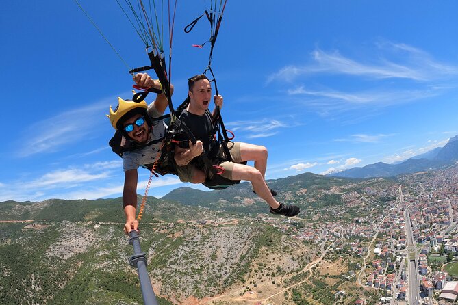 Tandem Paragliding in Alanya, Antalya Turkey with a Licensed Guide - From the Mountain to the Sand – The Flight Path and Scenic Highlights