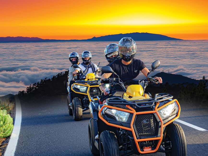 Tenerife: Teide Mountain On-Road Guided Quad Tour with drink - The Sunset from Mount Teide