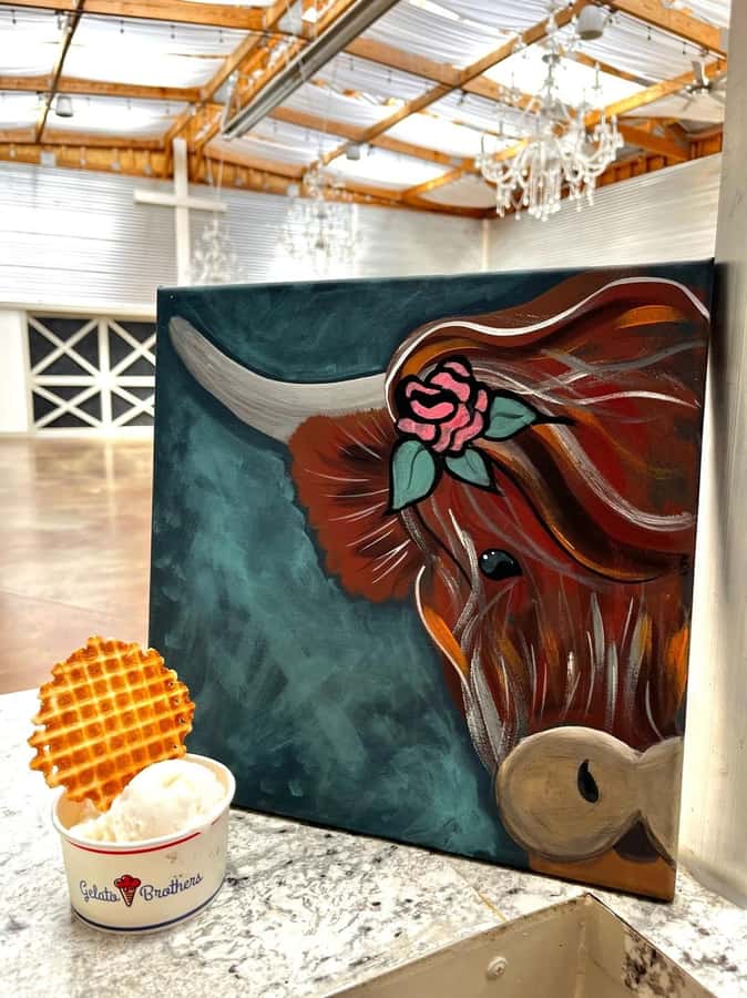 Tennessee: Highland Cow Painting Class - The Location: Cedar Pond Farms in Tennessee