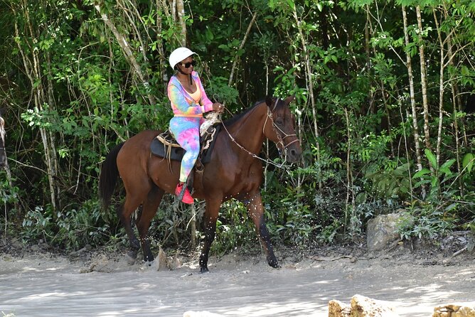 Tequila Tasting, Horseback Riding,ATV, Ziplines Cenote and Lunch - Horseback Riding through the Mayan Jungle