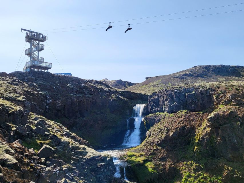 The Falcon : Superman ride with Mega Zipline Iceland - Starting Point and Meeting Details in Reykjadalur