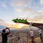 The STRAT Tower Observation Deck Admission Ticket - Accessing the Observation Deck via the High-Speed Elevator