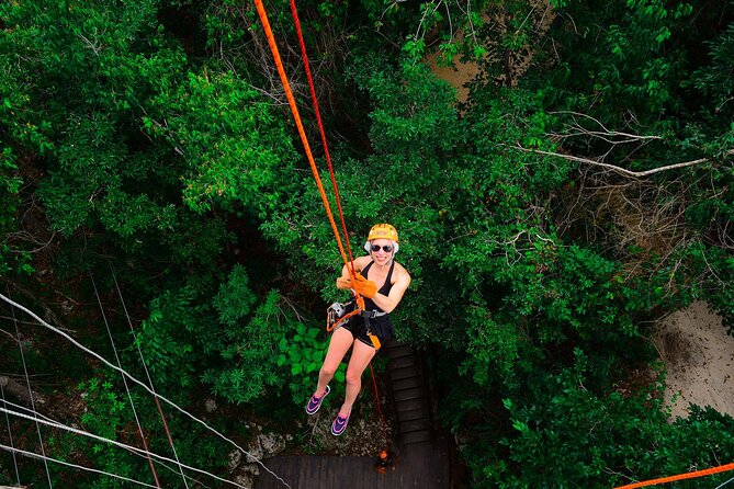 Tulum Mayan Ruins with Snorkel, Zipline and Rappel Jungle Thrills - Jungle Adventure Park and Underground Cavern Snorkeling