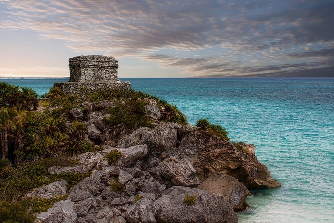 Tulum Ruins Exploration and Horseback Riding and Cenote Adventure - Swimming in a Cenote Cavern with Crystal Clear Waters