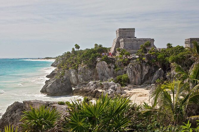 Unique 5X1 Tulum, Coba, Cenote, Village & 5th Avenue from Cancun - Starting the Day with Tulum’s Cliffside Ruins