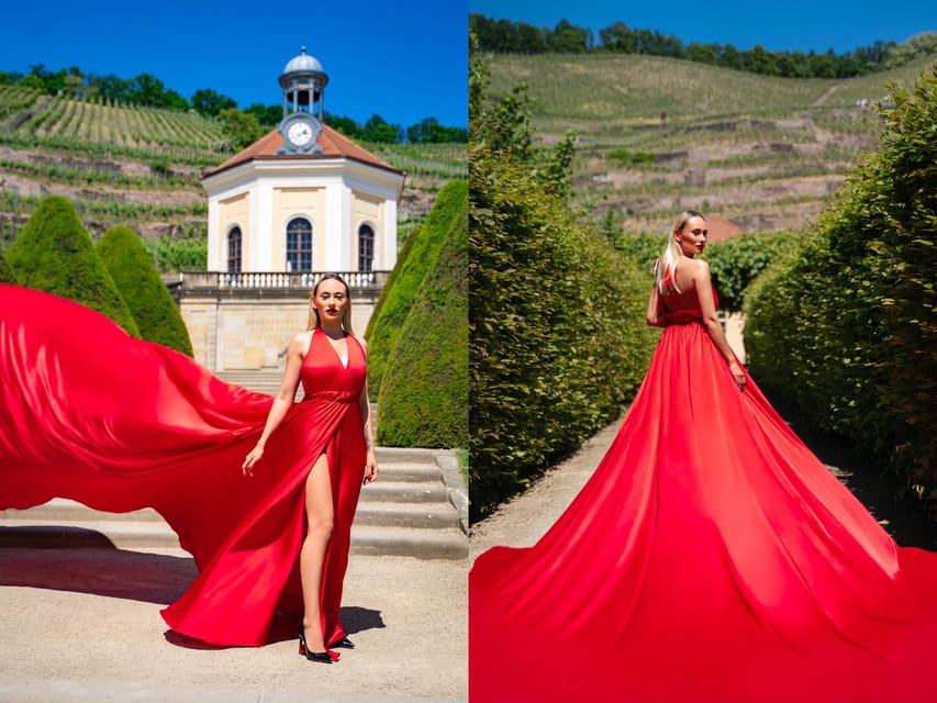 Unique flying dress photo shooting in Berlin - The Unique Silk Flying Dress: An Aerodynamic Fashion Statement