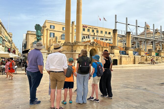 Valletta Private City Tour for Kids and Families in Malta - Exploring the Auberge de Castille Outside the Prime Minister’s Office