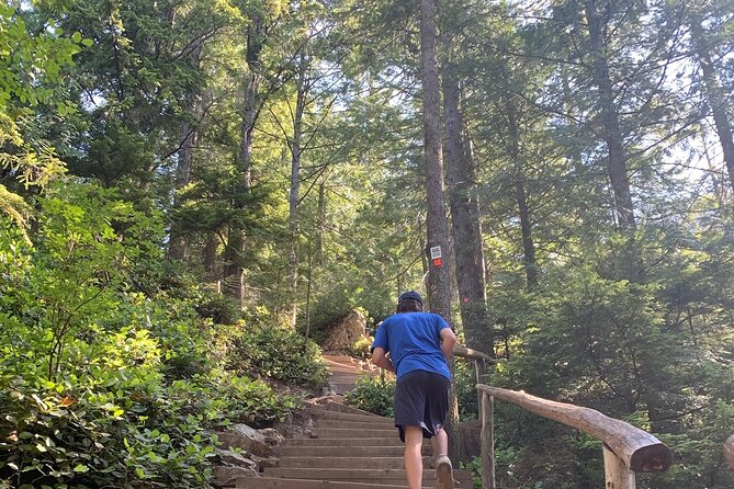 Vancouver's Natural Stair Master Workout, With Beach Walk - Climbing the 500 Stairs Down to the Waterfront