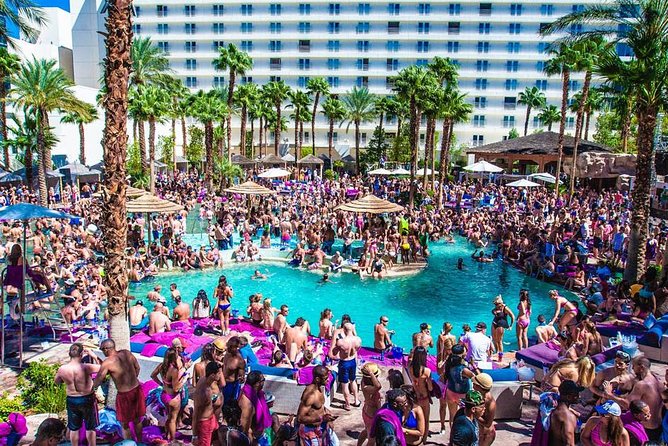 Vegas Pool Party Crawl by Party Bus w/ EZ Entry & Free Drinks - The Party Bus: Cruising the Strip in Style