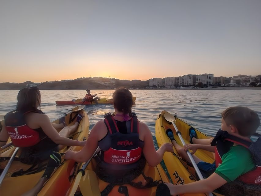 Villajoyosa: Moonlight kayaking and dinner under the stars - Exploring the Coveted Stops Along the Route