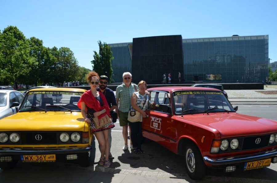 Warsaw Jewish Heritage Private Tour in Retro Fiat - Visiting the Ghetto Wall Fragments and the Ghetto Heroes Monument