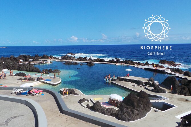 West 4x4 Experience: Skywalk, Porto Moniz Pools and Fanal Forest - Admiring the Bridal Veil Waterfall at Miradouro do Veu da Noiva