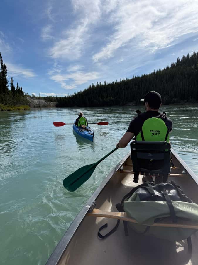 Whitehorse : Takhini Guided Half Day Paddle Adventure - Paddling in Double Canoes or Kayaks with Flexibility