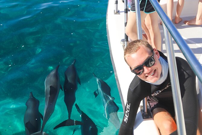 Wild Dolphin Swim, Turtle, Whale Safari with Guided Snorkeling - Comfortable and Well-Equipped Power Catamaran for Marine Exploration