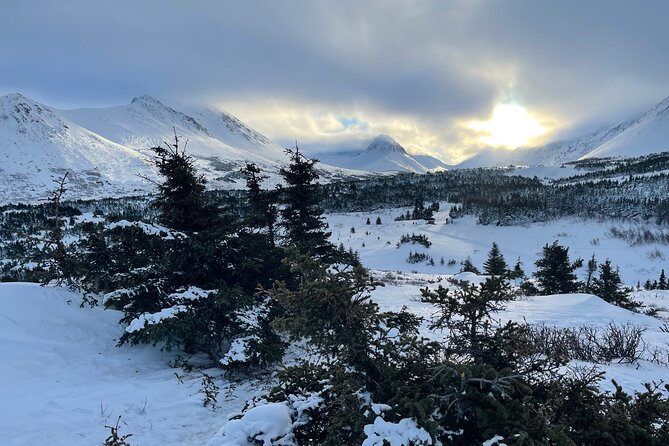 Winter Snowshoeing Adventure - Exploring Glen Alps’ Scenic Views of Chugach Mountains
