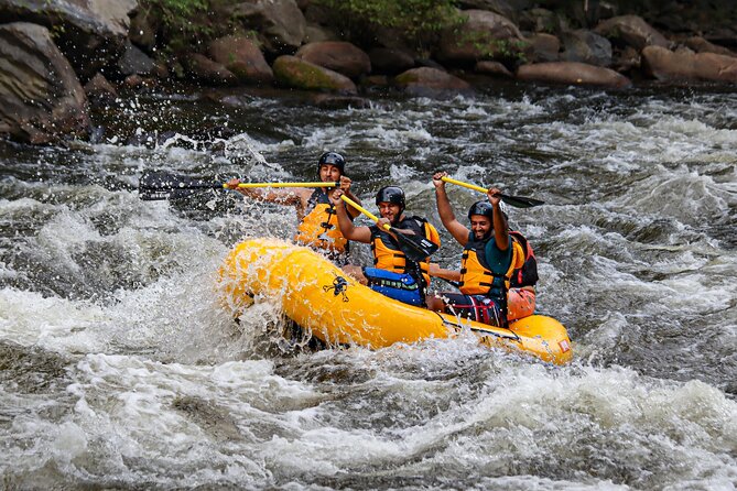 XTREME Upper Pigeon River Rafting Adventure - The Meeting Point at Smoky Mountain River Rat Whitewater Rafting