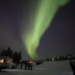 Yellowknife Tours - Aurora by bus - How the Tour Hunts for the Northern Lights at Lakeside Locations