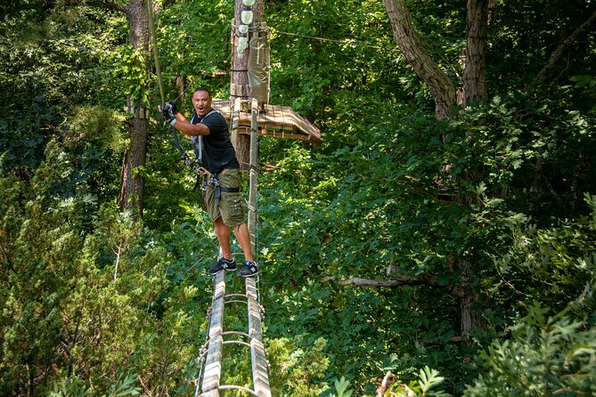 Ziplining and Climbing at The Adventure Park at Virginia Aquarium - Climbing Trails Designed for All Skill Levels
