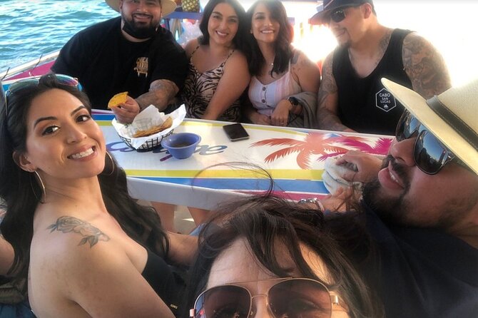 All-Inclusive Cabo Boat Tour: Music, Snorkeling, Open Bar & Lunch - Snorkeling at Chileno Bay with Marine Life and Clear Waters