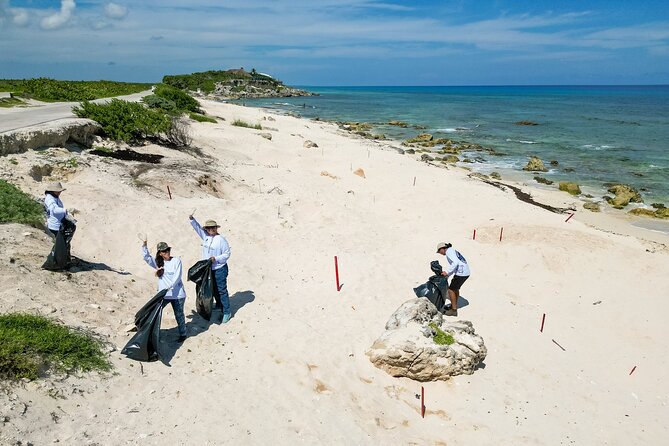 Beach Guardians Clean up & Picnic plus Otoch Mayan Experience - Participating in the Beach Guardians Cleanup