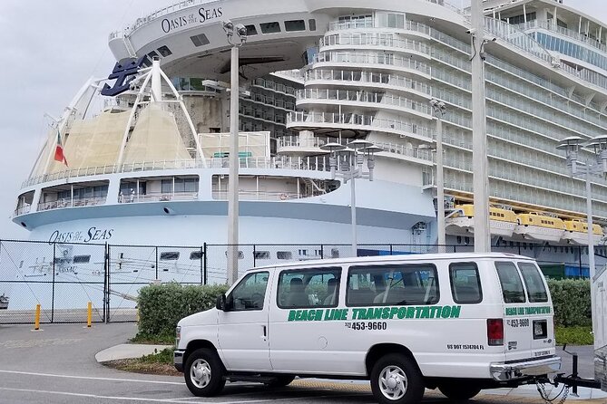 MCO airport/hotels to and from Port Canaveral/Cocoa Beach (One Way Private) - Key Points