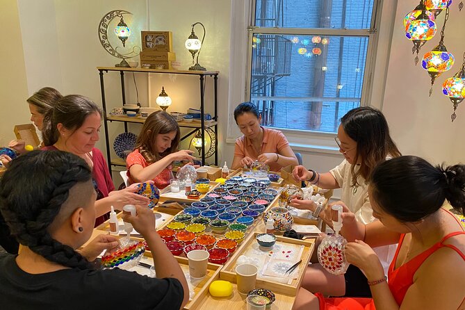 Mosaic Art Workshop in Voorhees - The Crafting Experience: Making a Turkish Mosaic Lamp