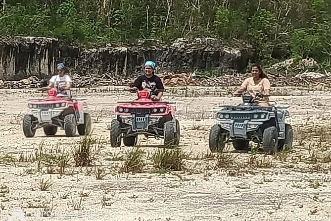 Off road ATV and Beach Club with Aqua Park - Start with a Thrilling ATV Ride Through Mayan Ruins and Jungle Trails