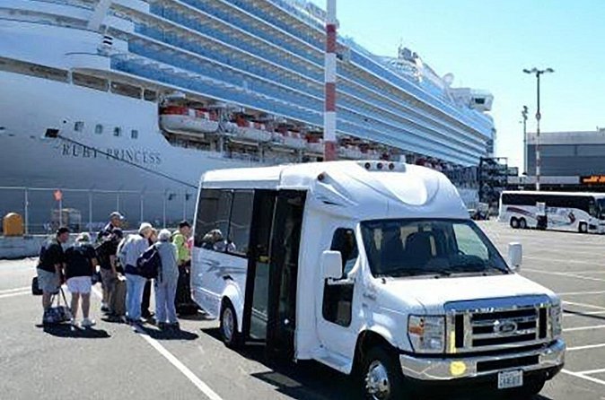 One-Way Transfer: SeaTac Airport Hotels to Seattle Piers 66 & 91 - Seattle Express: The Only Scheduled Shared Shuttle from SeaTac to the Cruise Piers