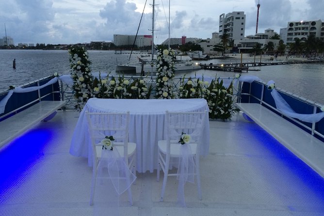 Private Catamaran for Weddings Bachelor Parties and Bridal Showers - Starting Point at Isla Paraíso in Cancun