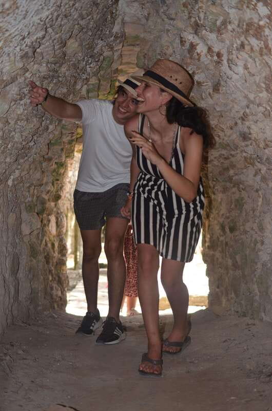 Riviera Maya: Tulum, Coba, Cenote, & Playa del Carmen Tour - Visiting Tulum’s Ruins Overlooking the Caribbean Sea