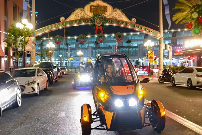 San Diego Holiday Lights Talking GoCar Tour - Sightseeing at the Maritime Museum and USS Midway