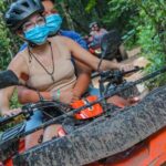 Shared ATV's and Zip Lines and Swimming in a Real Cenote. - ATV Adventure Through Jungle and Mud