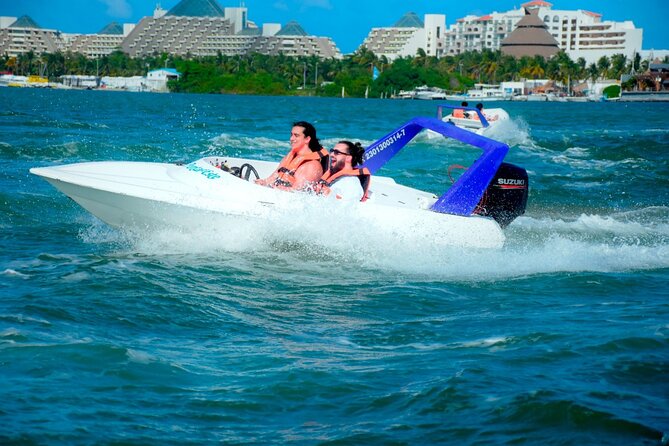 Speed of the Mayan Jungle - Speedboat Tour of Laguna Nizuc’s Vibrant Waters
