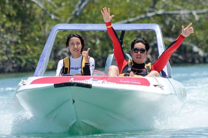 Speedboat and Snorkeling Adventure in Cancun - Snorkeling at Punta Nizuc Coral Reef: Underwater Statues and Marine Life