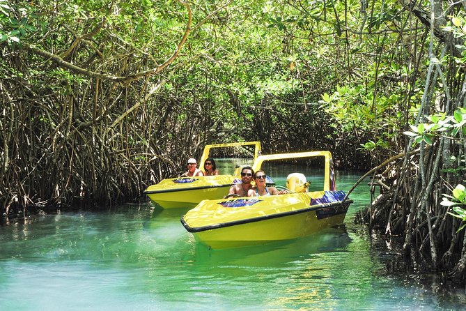Speedboat jungle tour and snorkel - Cruising the Cancun Ocean and Lagoon in Your Own Speedboat