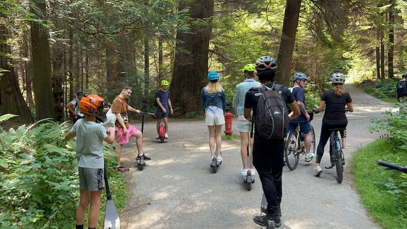 Stanley Park EUC & E-scooters loop tour - Highlights Along Vancouver’s Seawall and Forest Trails