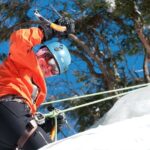 Tremblant Ice Climbing School - Climbing on the Natural 70-Foot High Cliff Face