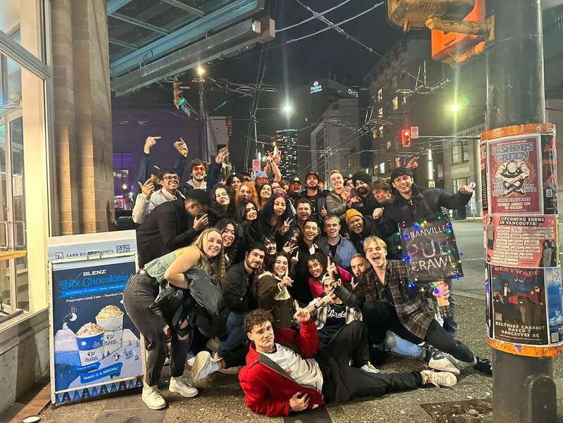 West Coast Party Crawl - Route A - The Tour Starts at 1017 on Granville, the Heart of Vancouver’s Entertainment District